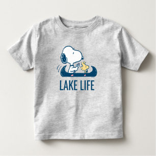 T-shirt Pour Les Tous Petits cacahuètes Canoë Snoopy & Woodstock