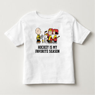 T-shirt Pour Les Tous Petits cacahuètes Charlie Coach de hockey Brown