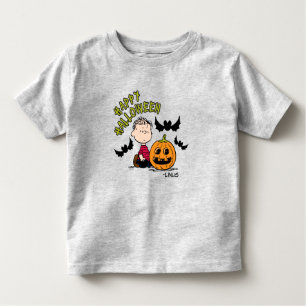 T-shirt Pour Les Tous Petits cacahuètes   Happy Halloween Linus