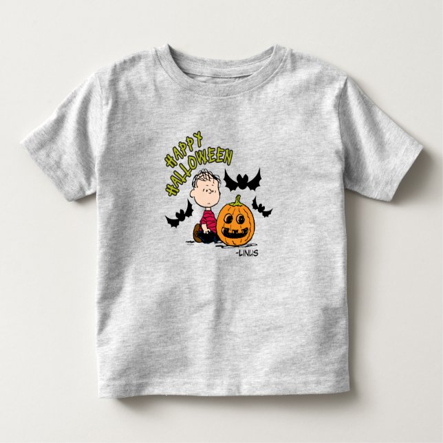 T-shirt Pour Les Tous Petits cacahuètes | Happy Halloween Linus (Devant)