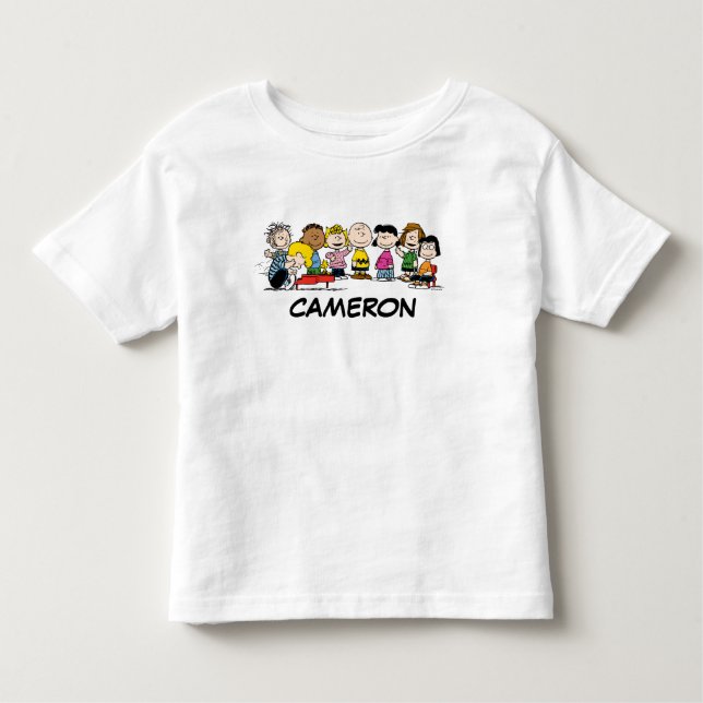 T-shirt Pour Les Tous Petits cacahuètes | La Bande autour du piano (Devant)