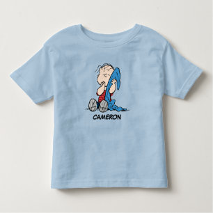 T-shirt Pour Les Tous Petits cacahuètes   Linus et sa couverture