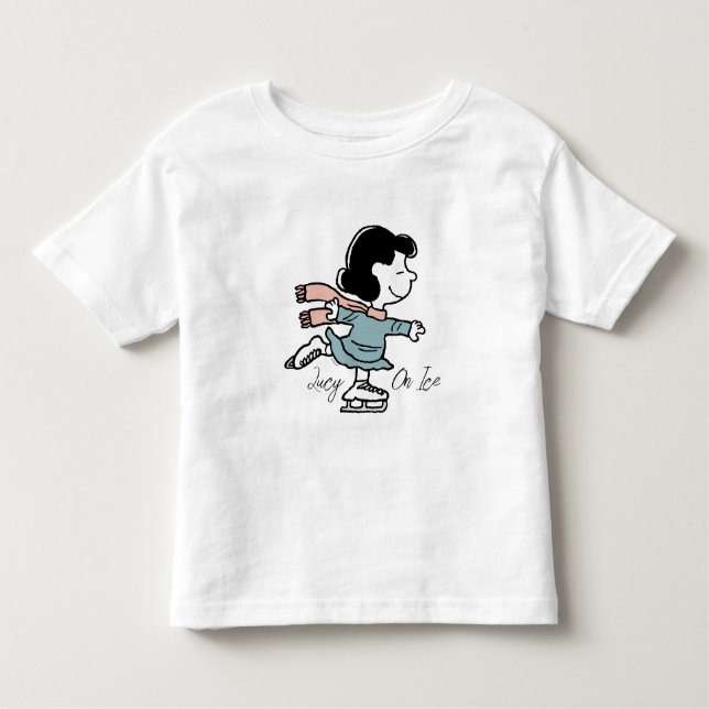 T-shirt Pour Les Tous Petits cacahuètes | Lucy Sur La Glace (Devant)