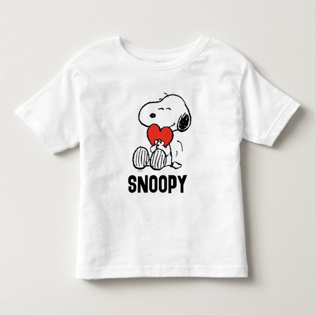 T-shirt Pour Les Tous Petits cacahuètes | Saint Valentin | Snoopy Heart Hug (Devant)