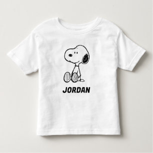 T-shirt Pour Les Tous Petits cacahuètes   Snoopy Ajoutez Votre Nom