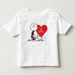 T-shirt Pour Les Tous Petits cacahuètes   Snoopy & Charlie Brown Valentine