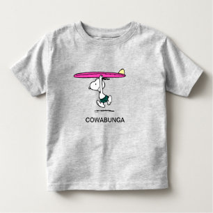 T-shirt Pour Les Tous Petits cacahuètes   Snoopy Courir sur le Surf
