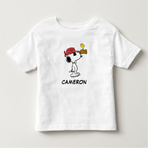 T-shirt Pour Les Tous Petits cacahuètes   Snoopy et bois de pirate