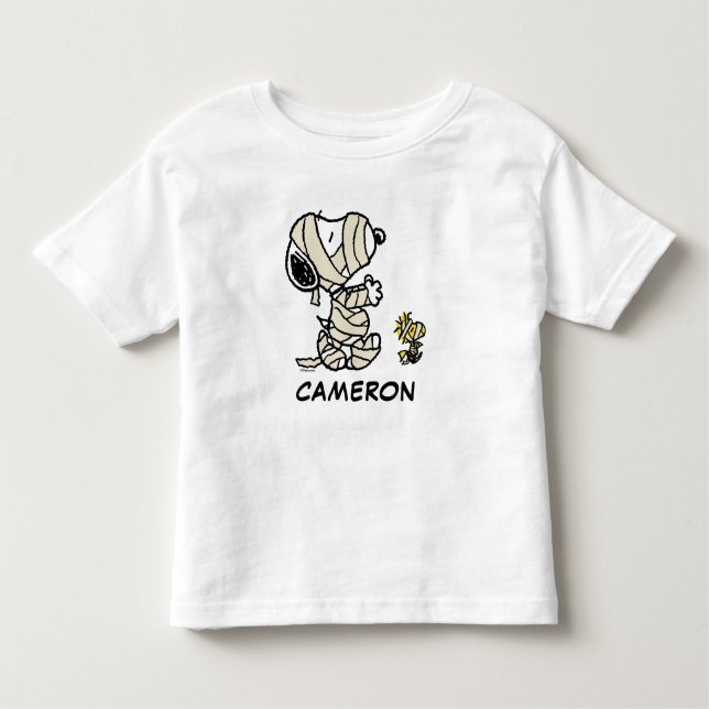 T-shirt Pour Les Tous Petits cacahuètes | Snoopy et Woodstock Mummies (Devant)