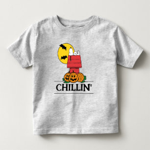 T-shirt Pour Les Tous Petits cacahuètes   Snoopy Halloween Doghouse