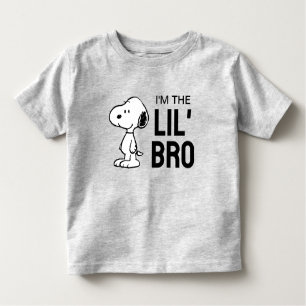 T-shirt Pour Les Tous Petits cacahuètes   Snoopy I'm The Little Brother