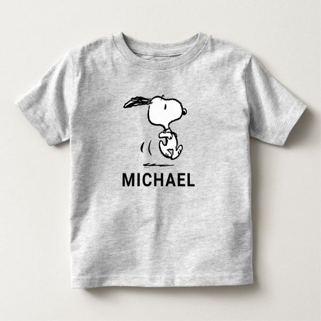 T-shirt Pour Les Tous Petits cacahuètes | Snoopy Running (Devant)