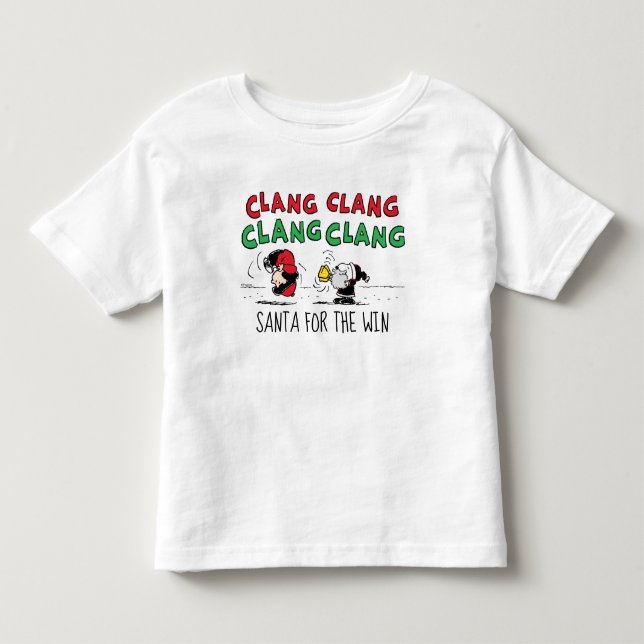 T-shirt Pour Les Tous Petits cacahuètes | Snoopy Santa Claus & Lucy (Devant)