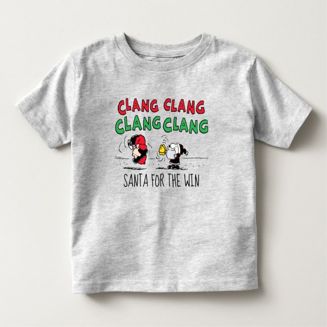 T-shirt Pour Les Tous Petits cacahuètes | Snoopy Santa Claus & Lucy (Devant)