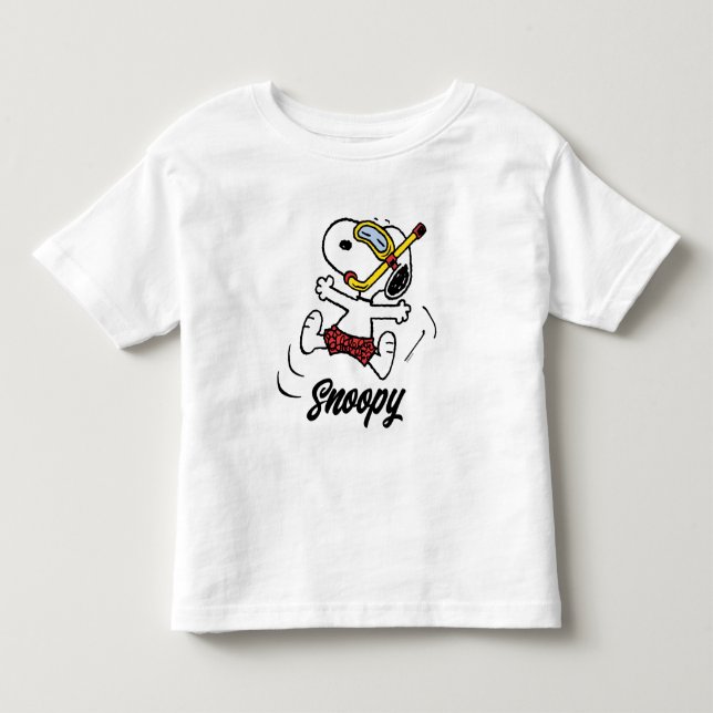 T-shirt Pour Les Tous Petits cacahuètes | Snoopy Scuba Diver (Devant)