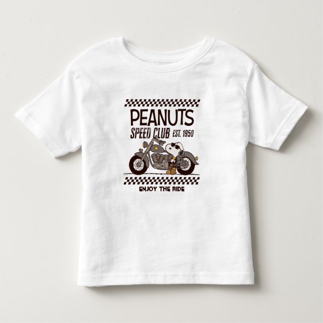 T-shirt Pour Les Tous Petits cacahuètes | Snoopy Speed Club (Devant)