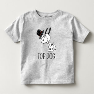 T-shirt Pour Les Tous Petits cacahuètes   Snoopy Top Hat Dance
