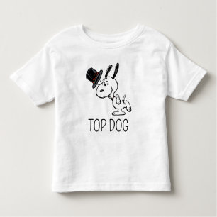 T-shirt Pour Les Tous Petits cacahuètes   Snoopy Top Hat Dance