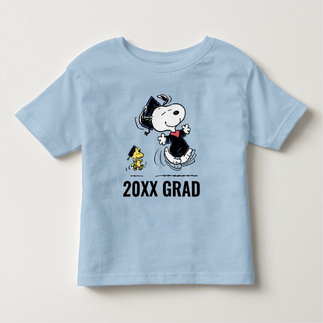 T-shirt Pour Les Tous Petits cacahuètes | Snoopy & Woodstock Graduation (Devant)