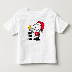 T-shirt Pour Les Tous Petits cacahuètes   Snoopy & Woodstock Ho Ho Ho
