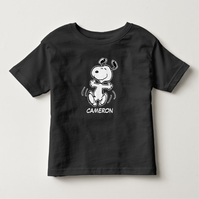 T-shirt Pour Les Tous Petits cacahuètes | Une Danse Heureuse Snoopy (Devant)