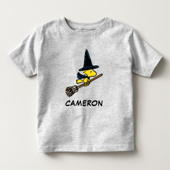 T-shirt Pour Les Tous Petits cacahuètes | Woodstock Halloween Witch (Devant)