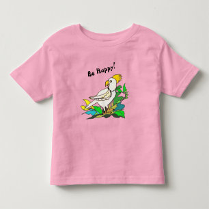 T-shirt Pour Les Tous Petits Cacatoès heureux