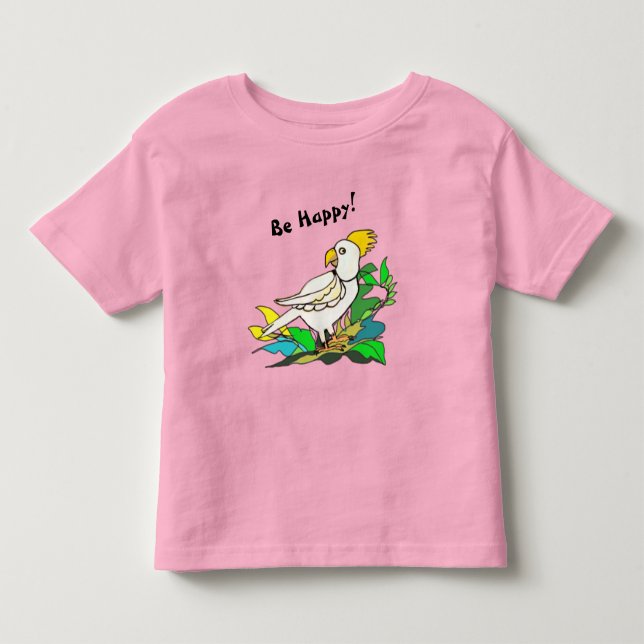 T-shirt Pour Les Tous Petits Cacatoès heureux (Devant)