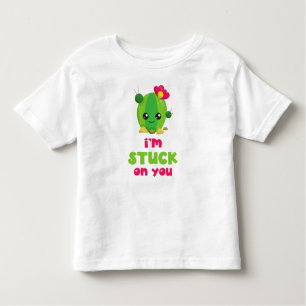 T-shirt Pour Les Tous Petits Cactus mignonne, Kawaii Cactus, je suis coincé sur