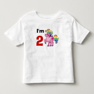 T-shirt Pour Les Tous Petits cadeau de fille de 2 ans ( poney de licorne )
