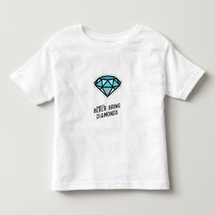 T-shirt Pour Les Tous Petits Cadeau de mariage Blue Diamond Cadeau de Bachelore