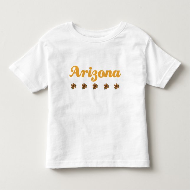 T-shirt Pour Les Tous Petits Cadeau floral de l'Arizona (Devant)
