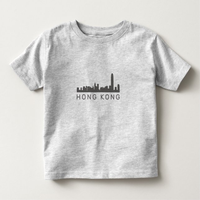 T-shirt Pour Les Tous Petits Cadeau HK Skyline Hong Kong (Devant)