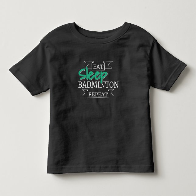 T-shirt Pour Les Tous Petits Cadeaux de Badminton (Devant)
