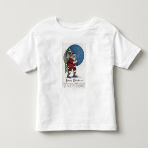 T-shirt Pour Les Tous Petits Cadeaux de transport de GreetingSanta de Noël