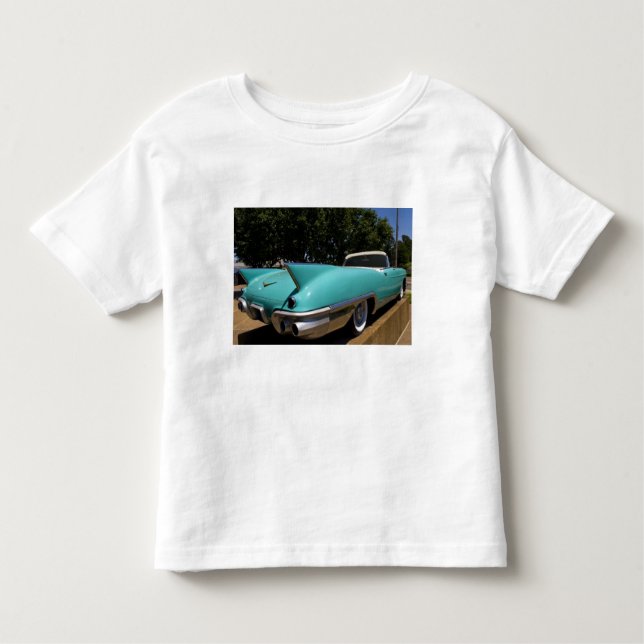 T-shirt Pour Les Tous Petits Cadillac vert d'Elvis Presley convertible en (Devant)