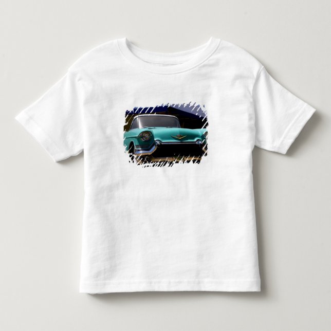 T-shirt Pour Les Tous Petits Cadillac vert d'Elvis Presley convertible en (Devant)