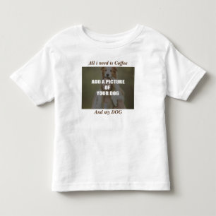 T-shirt Pour Les Tous Petits Café et mon Oreiller de chien