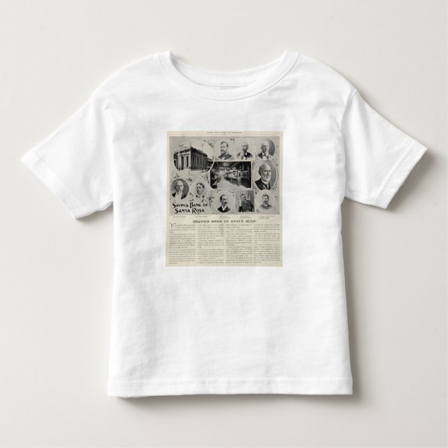 T-shirt Pour Les Tous Petits Caisse d'épargne de Santa Rosa, la Californie (Devant)