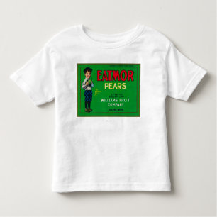 T-shirt Pour Les Tous Petits Caisse LabelYakima, WA de poire d'Eatmor
