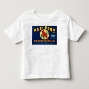 T-shirt Pour Les Tous Petits Caisse rouge LabelPashastin, WA de poire d'oiseau
