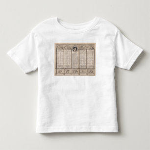 T-shirt Pour Les Tous Petits Calendrier républicain, 1794