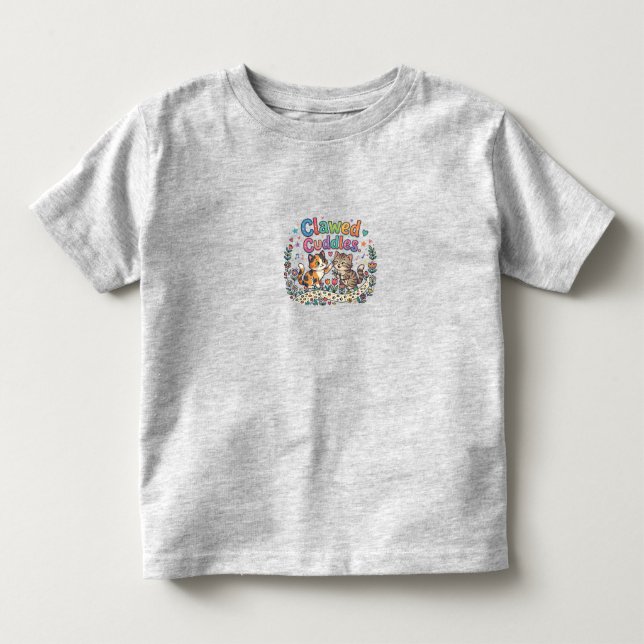 T-shirt Pour Les Tous Petits Câlins aux Griffes (Devant)