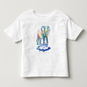 T-shirt Pour Les Tous Petits Calme est mon super pouvoir – Éléphant aquarelle c