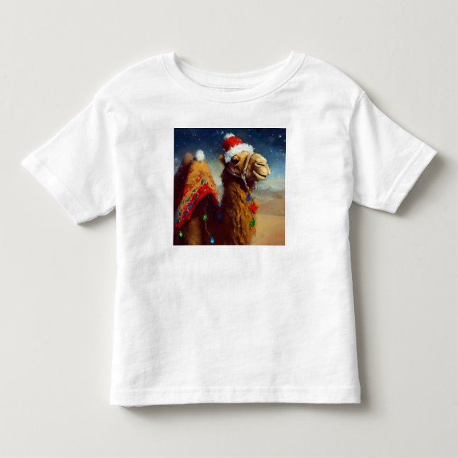 T-shirt Pour Les Tous Petits Camel de Noël 3 (Devant)