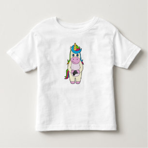 T-shirt Pour Les Tous Petits Caméra Unicorn