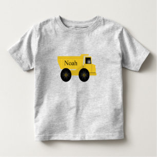T-shirt Pour Les Tous Petits Camion de vidange personnalisé Noah