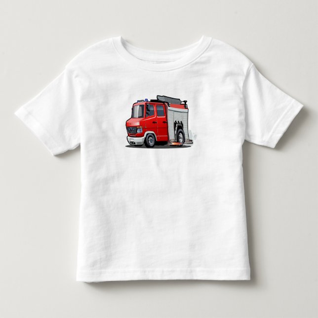 T-shirt Pour Les Tous Petits Camion-feu de dessin (Devant)
