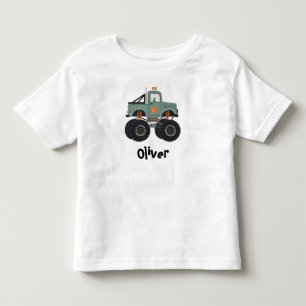 T-shirt Pour Les Tous Petits Camion Monstre Boho Mignon