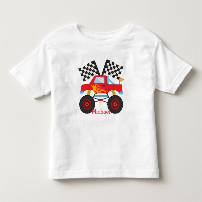 T-shirt Pour Les Tous Petits Camion Monstre pour enfant (Devant)